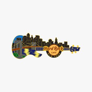 New York Skyline Guitar Pin