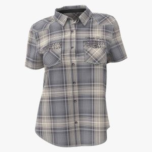 Guitar Company Plaid Shirt with Back Design