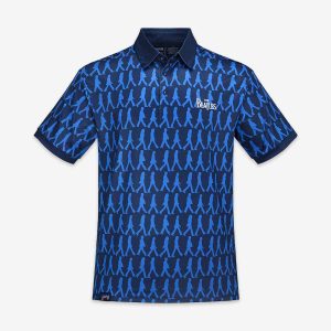 The Beatles Abbey Road Dry Fit Polo In Navy