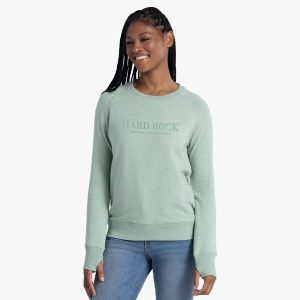 Cross Guitars Confetti Longsleeve Tee in Laurel Green