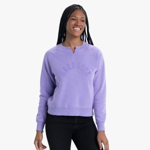 Cross Guitars Willow Washed Longsleeve Tee in Iris Purple